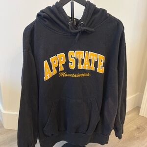 MV Sport Black App State Hoodie Size L